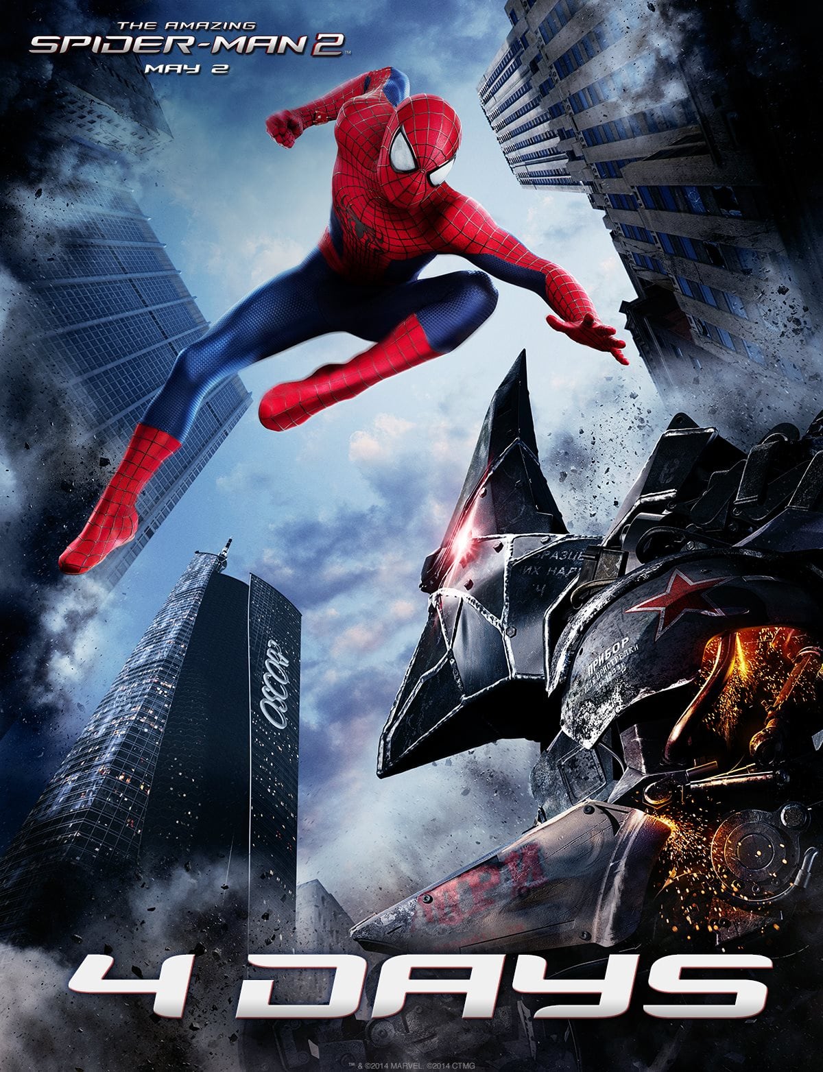 New 'The Amazing Spider-Man 2' poster features Spidey vs. Rhino