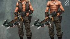 Concept art from 'The Amazing Spider-Man 2' video game featuring Kraven the Hunter and more